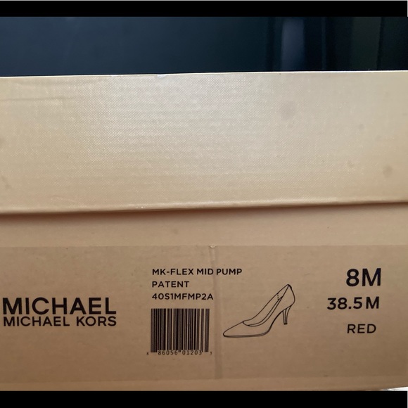 Michael Kors Flex Mid Pumps Patent Leather red sz8 - Picture 5 of 5